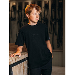 Camiseta LeMieux Young Rider menino Preto