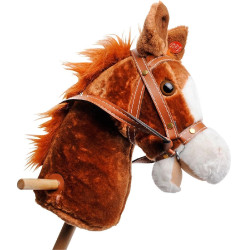 Cavalo de pau com rodas com seu Hennie 95 cm Cavalo de pau com rodas com seu Hennie 95 cm