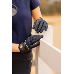 Luvas de equitação de verão Alani feminino Horze Luvas de equitação de verão Alani feminino Horze