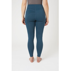 Legging de equitação com grip integral Alyssa feminino Horze Azul légionário Legging de equitação com grip integral Alyssa feminino Horze Azul légionário