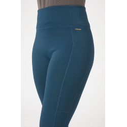 Legging de equitação com grip integral Alyssa feminino Horze Azul légionário Legging de equitação com grip integral Alyssa feminino Horze Azul légionário