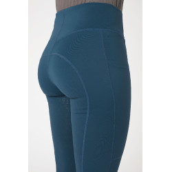 Legging de equitação com grip integral Alyssa feminino Horze Azul légionário Legging de equitação com grip integral Alyssa feminino Horze Azul légionário