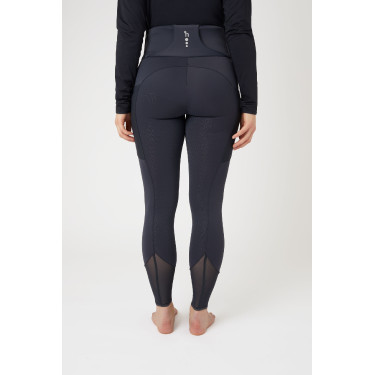 Calça de equitação feminina com grip integral Ebba com mesh Horze Calça de equitação feminina com grip integral Ebba com mesh Horze
