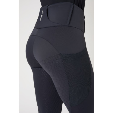 Calça de equitação feminina com grip integral Ebba com mesh Horze Calça de equitação feminina com grip integral Ebba com mesh Horze