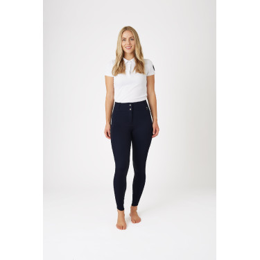 Calça Térmica com Assento Total Mira Feminina Horze Marinho escuro Azul