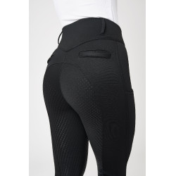 Calça Térmica com Assento Total Mira Feminina Horze Preto Calça Térmica com Assento Total Mira Feminina Horze Preto
