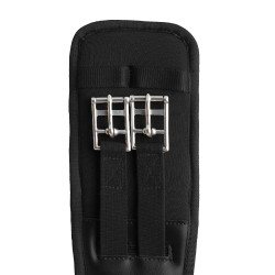 Cilha de adestramento em neoprene Varna com elástico Horze Preto