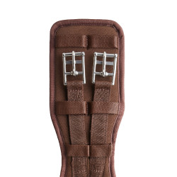 Sangle de dressage préformée néoprène Samara avec élastique Horze Marron demitasse