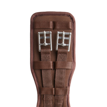 Sangle de dressage préformée néoprène Samara avec élastique Horze Marron demitasse