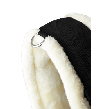 Cilindro de dressage Tartu em neoprene com pele sintética não removível Horze Preto