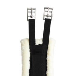 Cilheiro Kyiv em neoprene com pelo sintético não removível Horze Preto