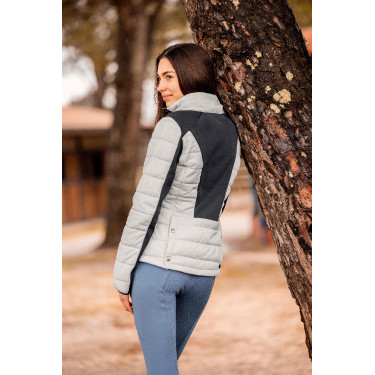 Casaco de equitação feminino Cameron Horze Névoa cinza do porto Cinzento