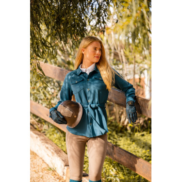 Camisa-jaqueta Alyssa feminina Horze Camisa-jaqueta Alyssa feminina Horze