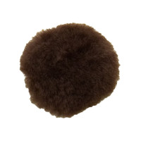Almofada de focinheira, lã de carneiro Castanho Almofada de focinheira, lã de carneiro Castanho