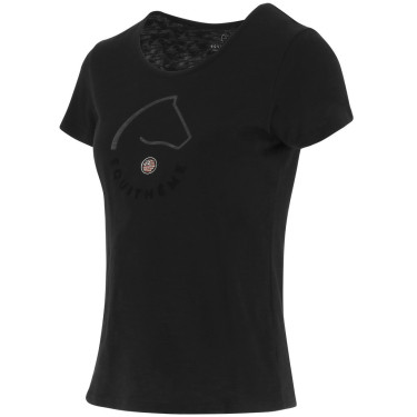 Camiseta Equithème Claire Preto Camiseta Equithème Claire Preto