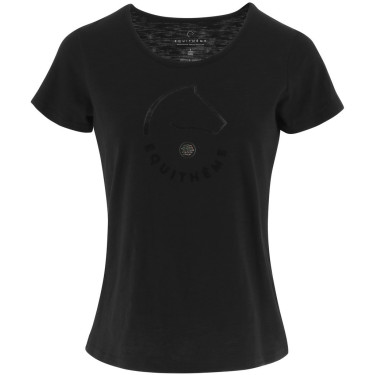 Camiseta Equithème Claire Preto Camiseta Equithème Claire Preto
