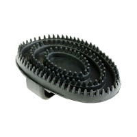 Étrille en caoutchouc, medium Preto