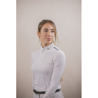 Polo de competição Pénélope Séville Mesh mangas compridas