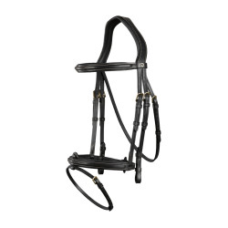 Bridão Muserola Combinada Dy'on D Collection Preto