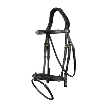 Bridão Muserola Combinada Dy'on D Collection Preto