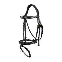 Bridão Muserola Combinada Anatômica Dy'on D Collection Preto