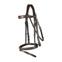 Bridão Muserola Combinada Com Mosquetão Dy'on Working Castanho