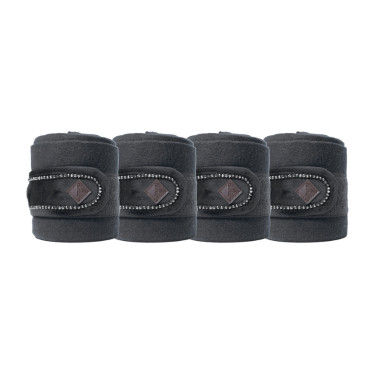 Bandagens de polo Polar Fleece Velvet Pearls Kentucky Preto