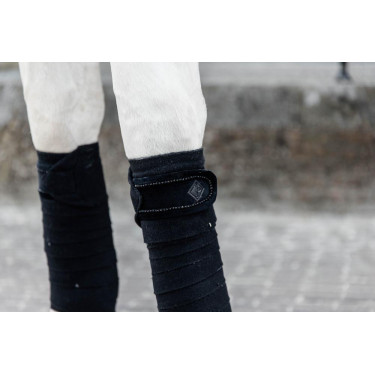 Bandagens de polo Polar Fleece Velvet Pearls Kentucky Preto