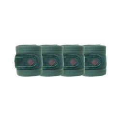 Bandagens de polo Polar Fleece Velvet Pearls Kentucky Verde pinho