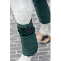 Bandagens de polo Polar Fleece Velvet Pearls Kentucky Verde pinho