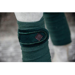 Bandagens de polo Polar Fleece Velvet Pearls Kentucky Verde pinho