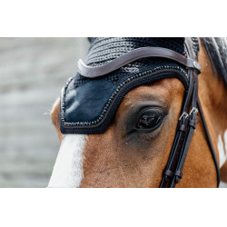 Touca Wellington Veludo Pérolas Kentucky Preto