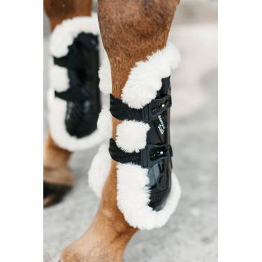 Guêtres Bamboo Elástico carneiro vegano Kentucky Preto