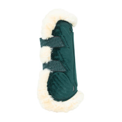 Guêtres Bamboo Elástico Veludo carneiro vegano Kentucky Verde escuro