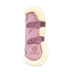 Guêtres Bamboo Elástico Veludo carneiro vegano Kentucky Rosa velho