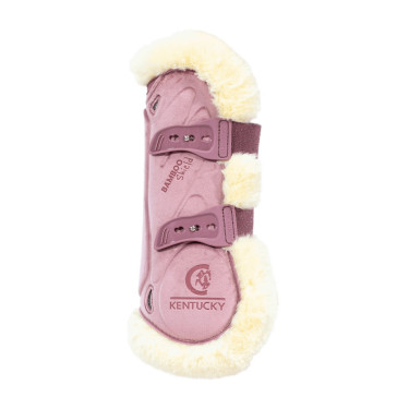 Guêtres Bamboo Elástico Veludo carneiro vegano Kentucky Rosa velho