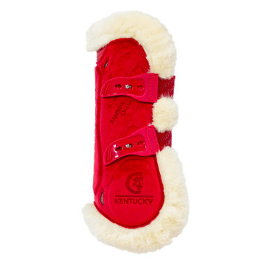 Guêtres Bamboo Elástico Veludo carneiro vegano Kentucky Vermelho Guêtres Bamboo Elástico Veludo carneiro vegano Kentucky Vermelho