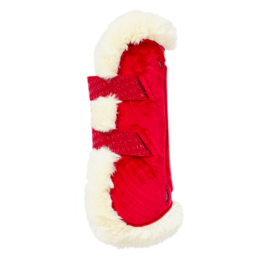 Guêtres Bamboo Elástico Veludo carneiro vegano Kentucky Vermelho Guêtres Bamboo Elástico Veludo carneiro vegano Kentucky Vermelho