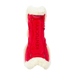 Guêtres Bamboo Elástico Veludo carneiro vegano Kentucky Vermelho