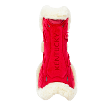 Guêtres Bamboo Elástico Veludo carneiro vegano Kentucky Vermelho Guêtres Bamboo Elástico Veludo carneiro vegano Kentucky Vermelho