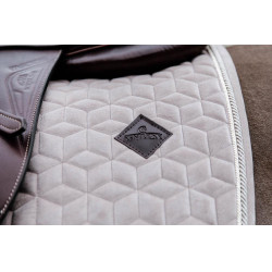 Sela básica de veludo para salto Kentucky Bege