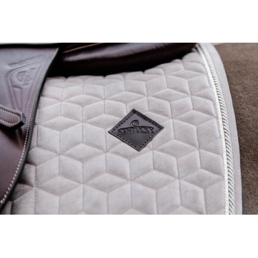 Sela básica de veludo para salto Kentucky Bege