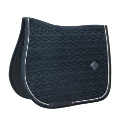 Sela básica de veludo para salto Kentucky Preto Sela básica de veludo para salto Kentucky Preto