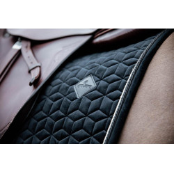 Sela básica de veludo para salto Kentucky Preto Sela básica de veludo para salto Kentucky Preto