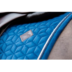 Sela básica de veludo para salto Kentucky Azul-marinho Sela básica de veludo para salto Kentucky Azul-marinho