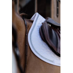 Almofada de sela Glitter Rope jumping Kentucky Branco