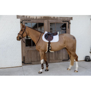 Almofada de sela Glitter Rope jumping Kentucky Branco