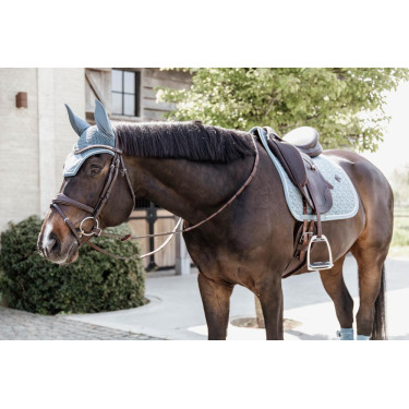 Sela de veludo para adestramento Kentucky Azul claro