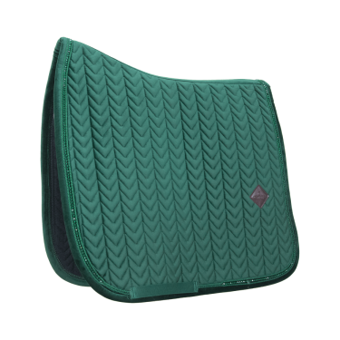 Sela de veludo com pérolas para adestramento Kentucky Verde pinho