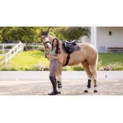 Almofada de sela mista LeMieux Loire Classic GP Square Noz Castanho Almofada de sela mista LeMieux Loire Classic GP Square Noz Castanho